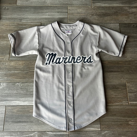 Teamwork Other - Vintage Teamwork Mariners‎ Baseball Jersey Gray Youth Size (34-36)